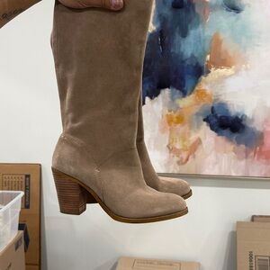 Women's Tan Suede Ankle Boots